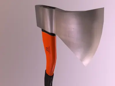 Camping Axe Low-poly 3D model purchase