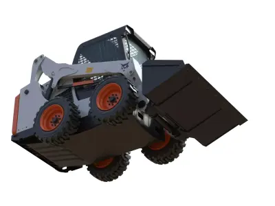 BobCat Steer Loader S590 Low-poly 3D model