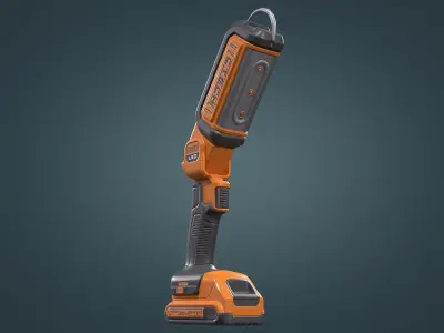 Portable Area Light Low-poly 3D model