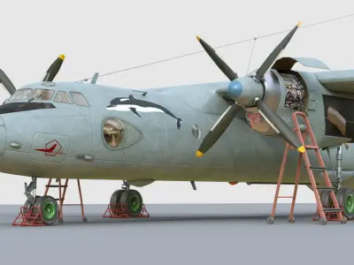 Antonov An-26 3D model buy