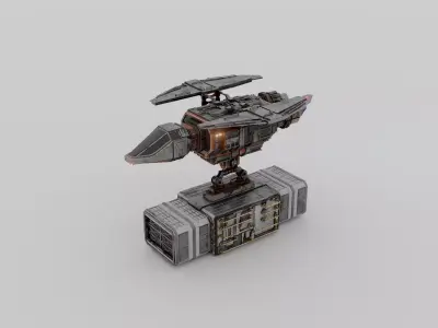 CARSON - Light Freight Space Ship 3D model