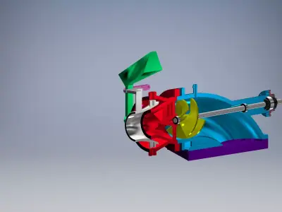 WATER JET PROPULSION 60MM 3D print model