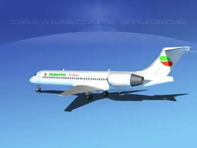 Boeing 717-200 Bulgarian 3D model