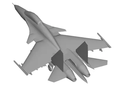 Sukhoi Su-30MKI 3D model