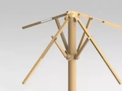 Umbrella Frame Free 3D model