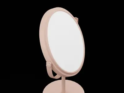 Bronze Face Mirror Low-poly 3D model