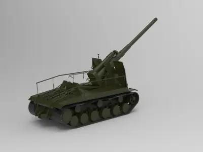 Self-Propelled Gun 3D model