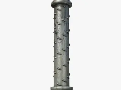 Ancient Column Low-poly 3D model get