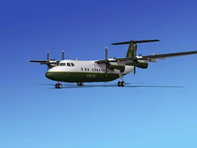 Dehavilland DHC-7 Gann Corp 3D model