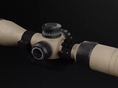 Gun Scope 3D Free low-poly 3D model