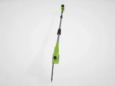 Greenworks 40V 8 Cordless Pole Saw with 20 Ah Battery Low-poly 3D model