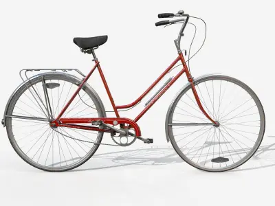 Vintage bicycle 3D model buy