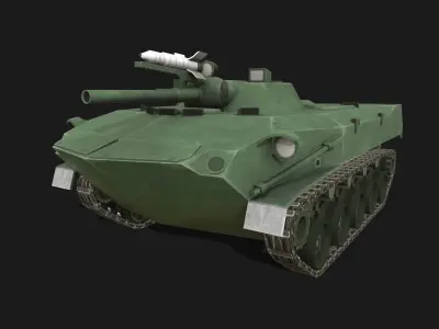Tank BMD-1 Low-poly 3D model