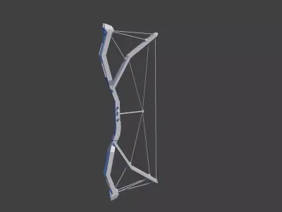 Low poly tactical bow Free low-poly 3D model