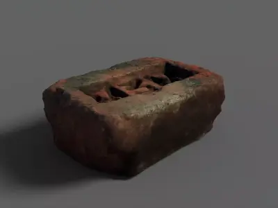 Brick 3D Scan Free low-poly 3D model
