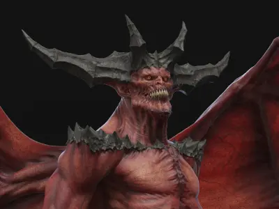 Devil Rigged 3D model