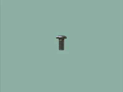 Steel Stained M3 Bolt Allen Pan Head With 4K PBR Texture 3D model