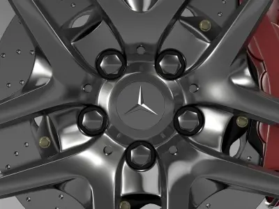AMG Mercedes Benz S 500  wheel 3D model