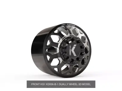 best seller KG1 forged dually wheels 3D Model Pack