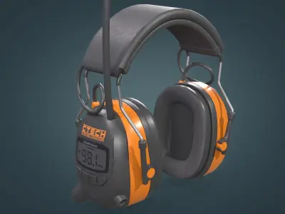 Ear Muffs Low-poly 3D model