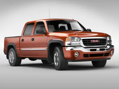 GMC Sierra Crew Cab (2001 - 2007) 3D model