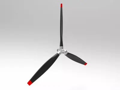 Propeller 3d model Free low-poly 3D model