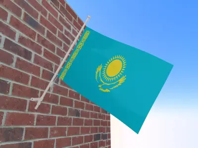 Flag of Kazakhstan 3D model