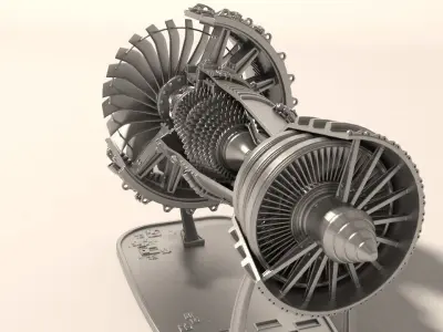jet engine for Print 3D print model by mbelec