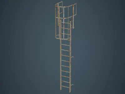 Ladder 4B Low-poly 3D model