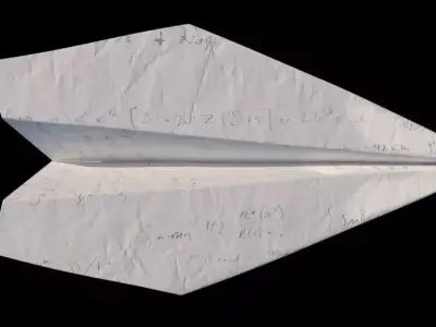 Paper plane 3D model order