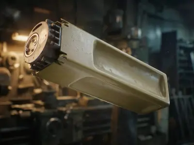 PTM-3 Soviet-Russian magnetic influence anti-tank mine  Low-poly 3D model