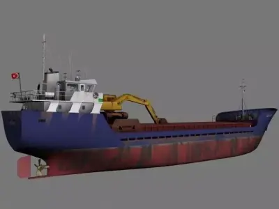 Vestland coaster Low-poly 3D model