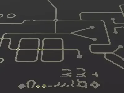 Modular road pack Low-poly 3D model purchase