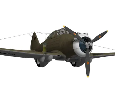Seversky p-35 3D model purchase