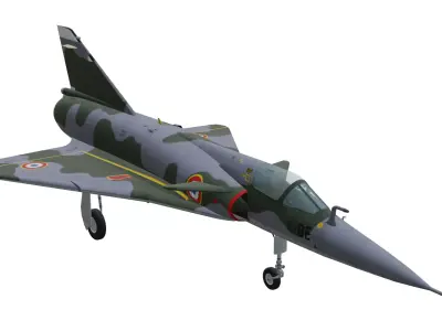 Dassault Mirage III NG Low-poly 3D model purchase