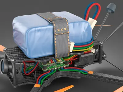 FPV Drone PBR 3D model