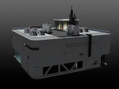 Sci-fi Supermarket v2 3D model