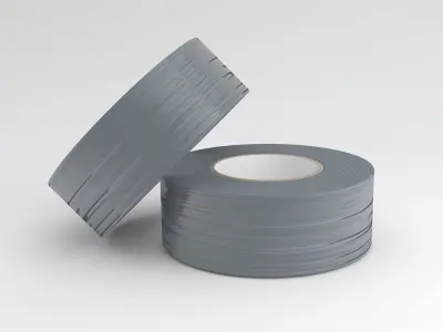 Duct Tape Silver 3D model