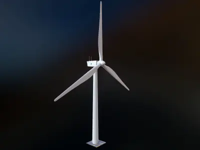 Onshore Wind Turbine 3D model