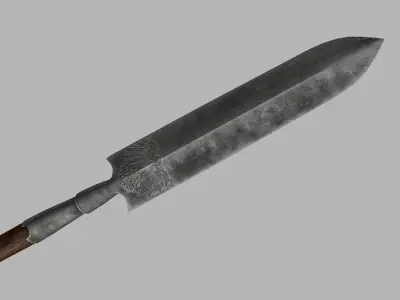 English polearm 3D model purchase