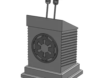 Sci Fi IMPERIAL PODIUM 3D print model