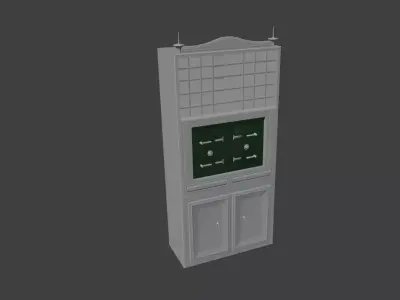 Titanic cabinet with safes 3D model
