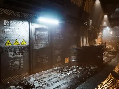 Linear Resonance Collider - UE5 Scene 3D model