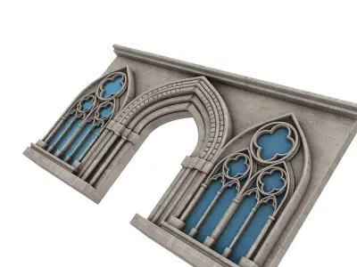 Gothic Window  3D model buy