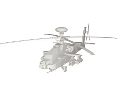 Military Helicopter concept 3D model get