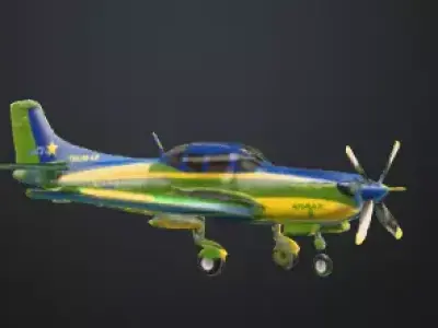 Embraer Super Tucano A29 Military Aircraft 3D Model 3D model