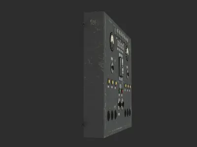 German Power Unit 6 Transmitters WWII Low-poly 3D model