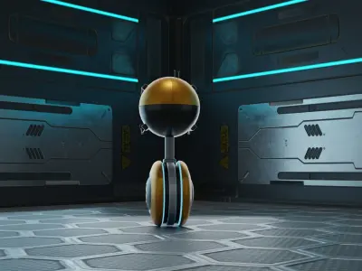 mini robot 3D model