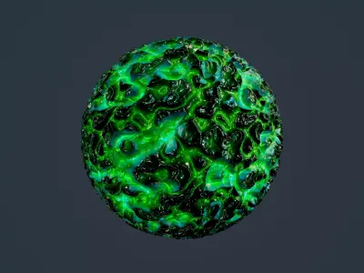 Sci-fi Alien Creature Environment Seamless PBR Texture 11 Texture