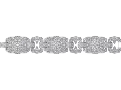 Antique Art Deco Bracelet 3D print model